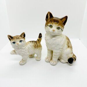 Vintage Set Tabby Calico Cat Cats Japan Mother's Day Kitten Collection